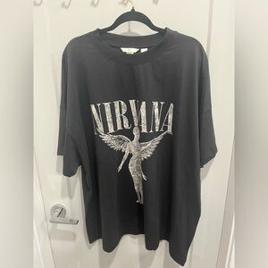 H&M Nirvana Crew Neck T-Shirt